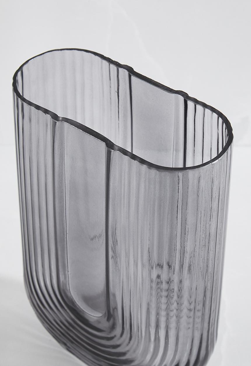 Sixth Floor - U glass vase - smoke