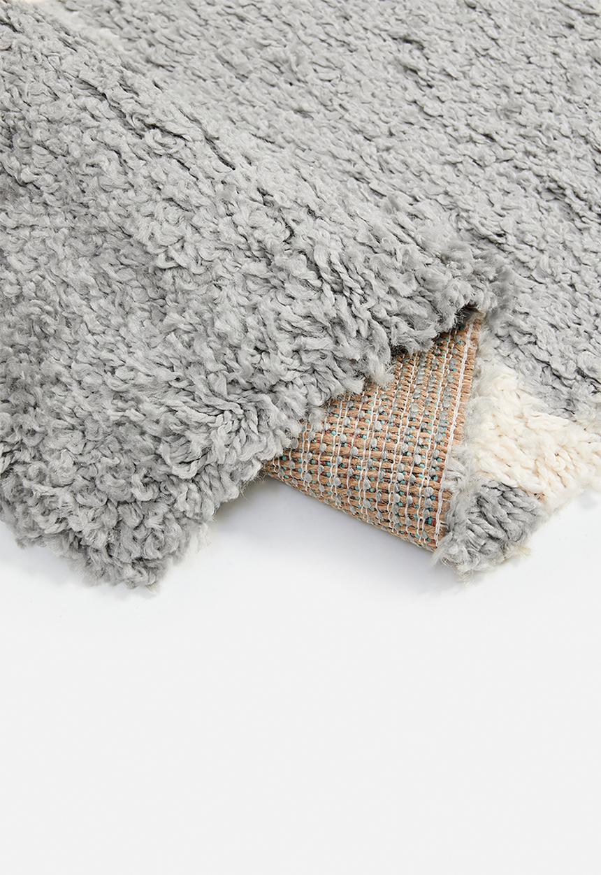 Fotakis - Gippy shaggy rug - abstract grey
