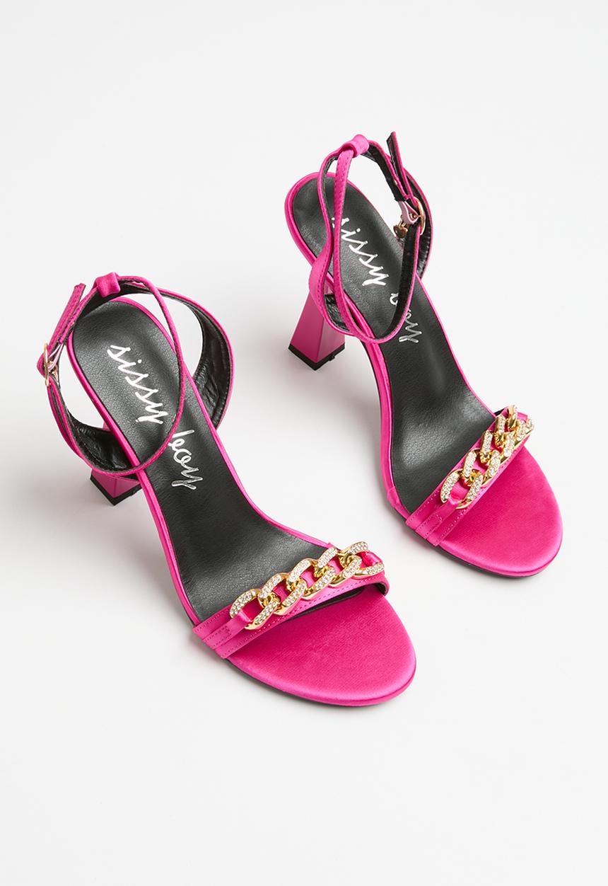 SISSY BOY - Jewelled chain sandal - pink