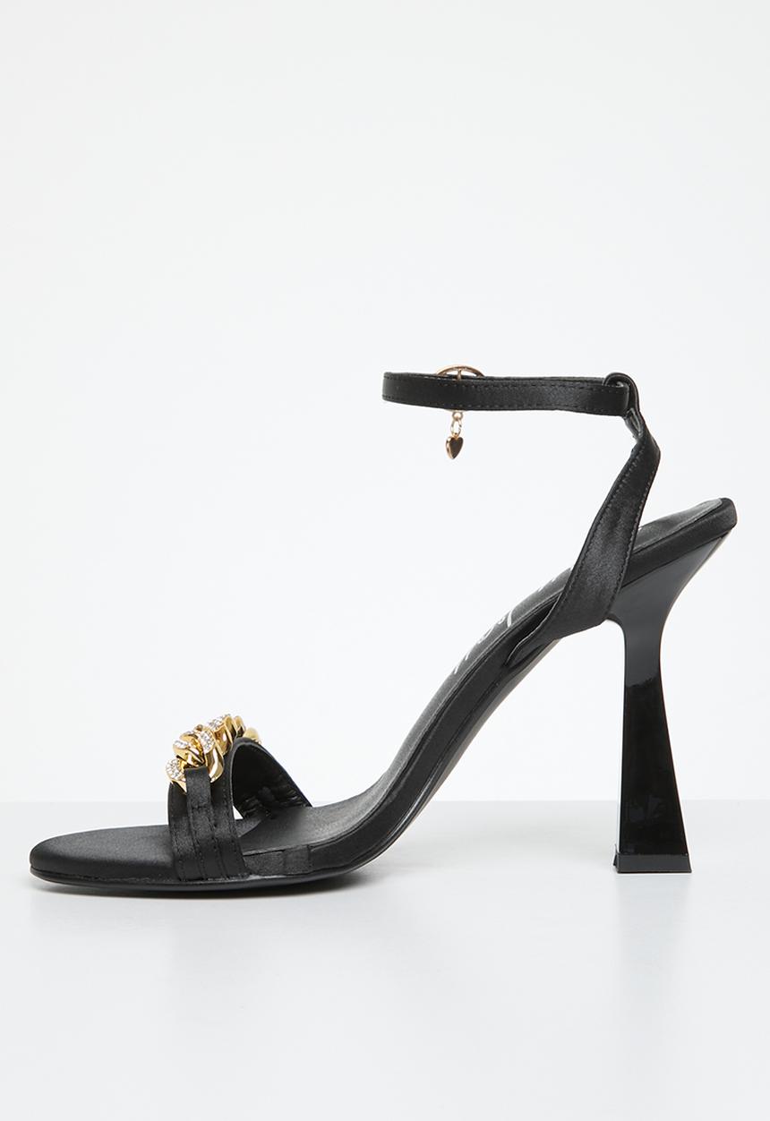 SISSY BOY - Jewelled chain sandal - black