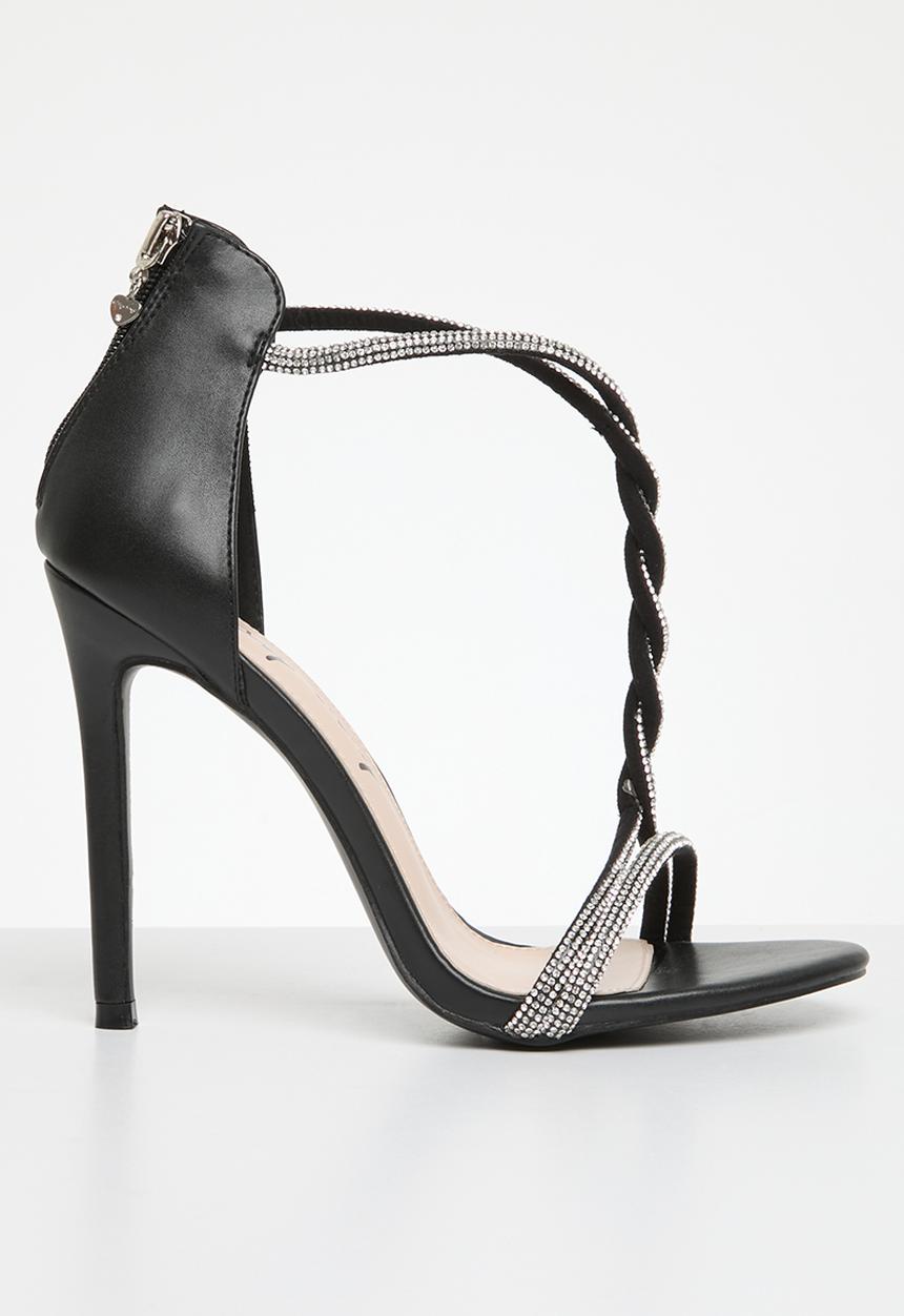 SISSY BOY - Incoming diamante stiletto - black