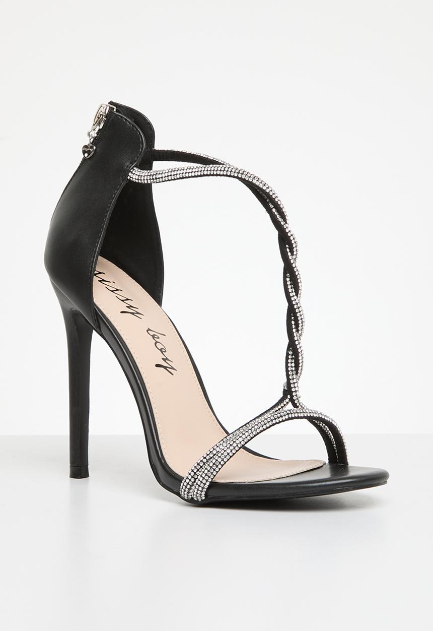 SISSY BOY - Incoming diamante stiletto - black