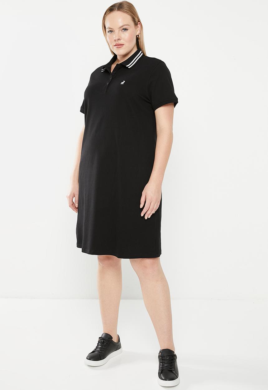 POLO - Plus leah golfer dress - black