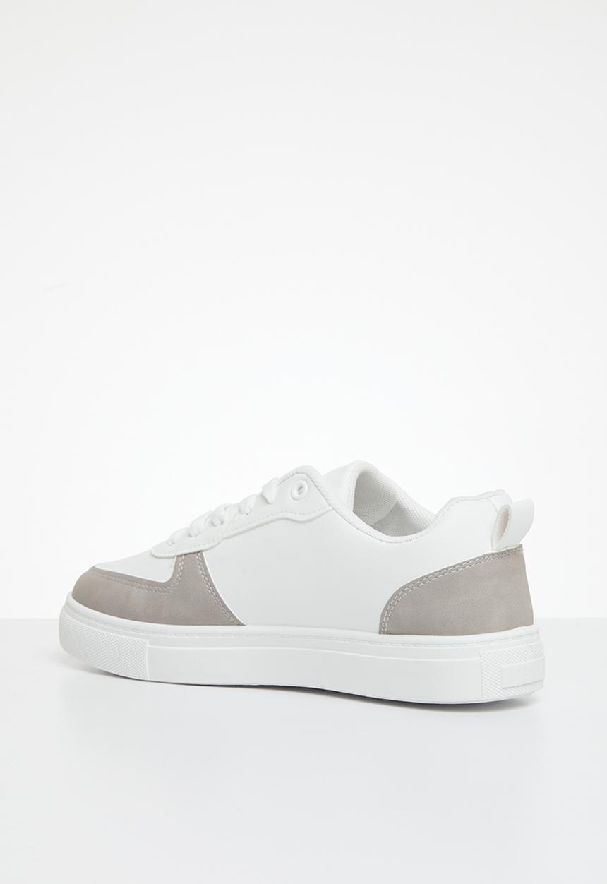 Tom Tom - Contrast lace up sneaker -  white