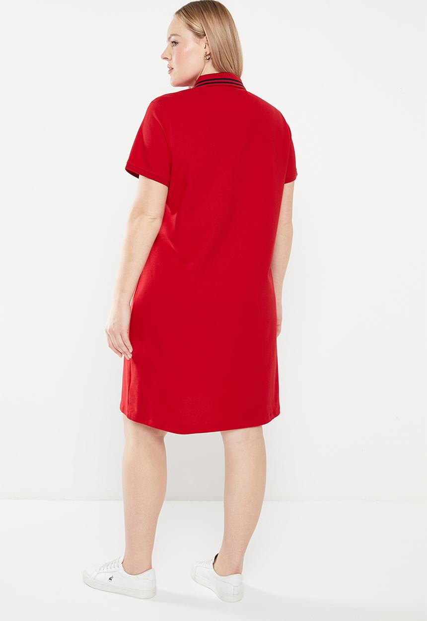 POLO - Plus leah golfer dress - red
