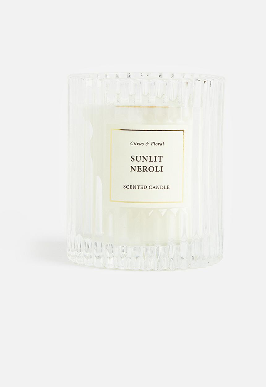 H&M - Scented candle in glass holder - transparent sunlit neroli