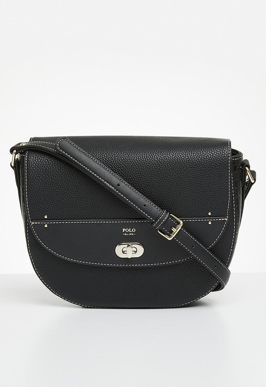 POLO - Saddle crossbody - black
