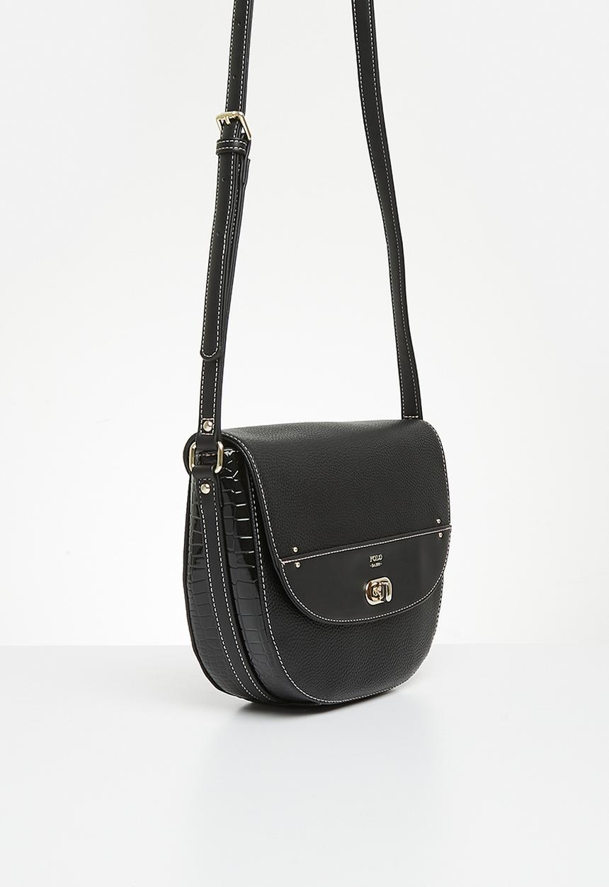 POLO - Saddle crossbody - black