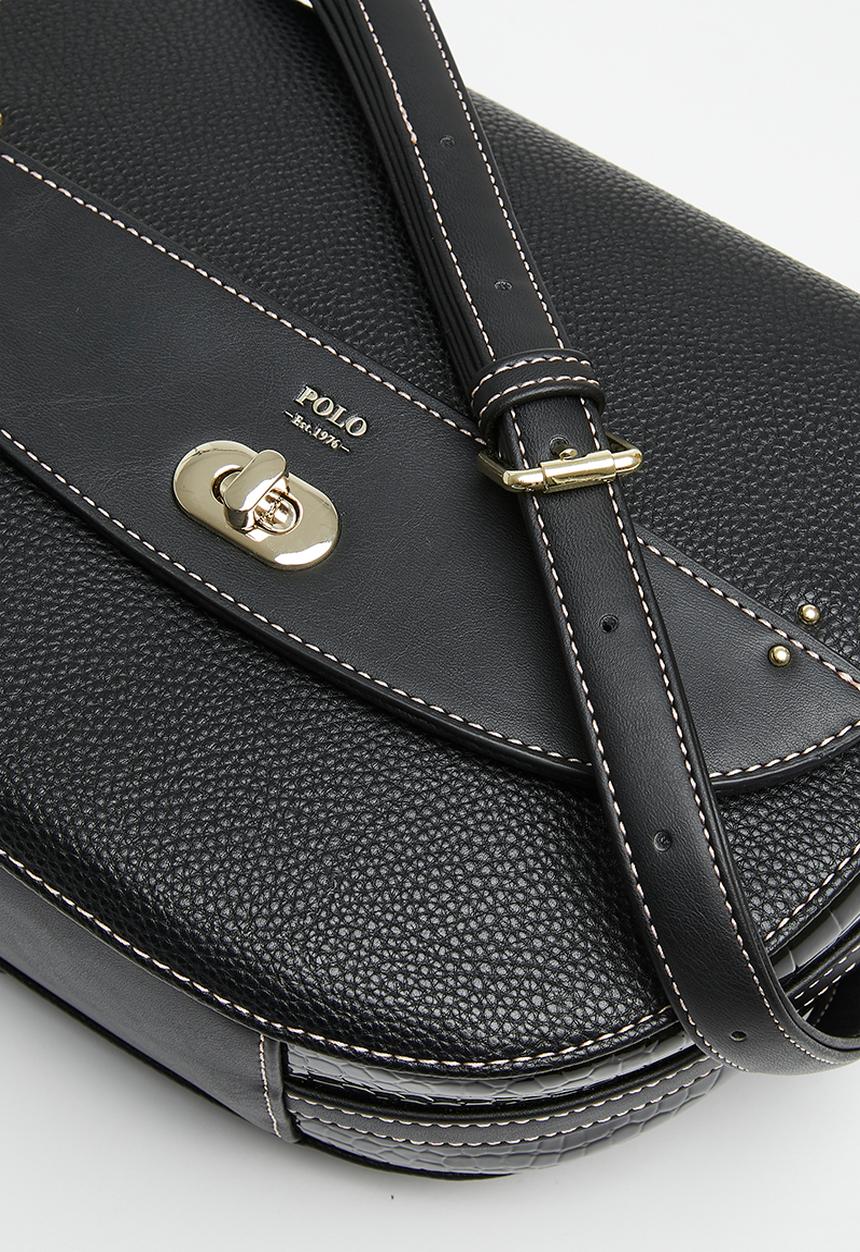 POLO - Saddle crossbody - black