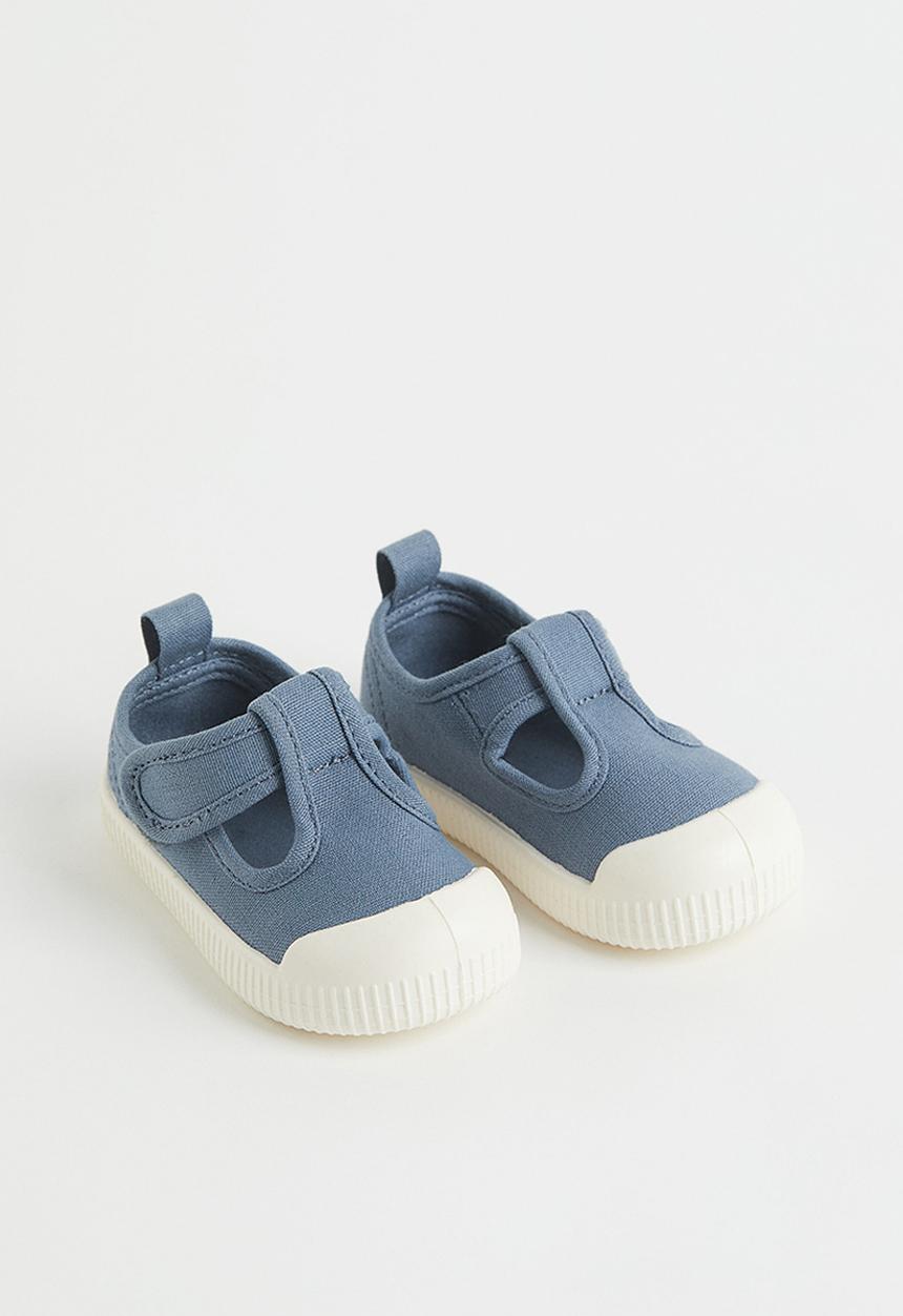 H&M - Cotton canvas sandals - blue