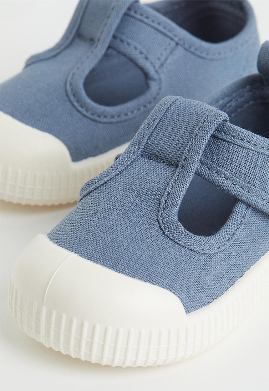 H&M - Cotton canvas sandals - blue