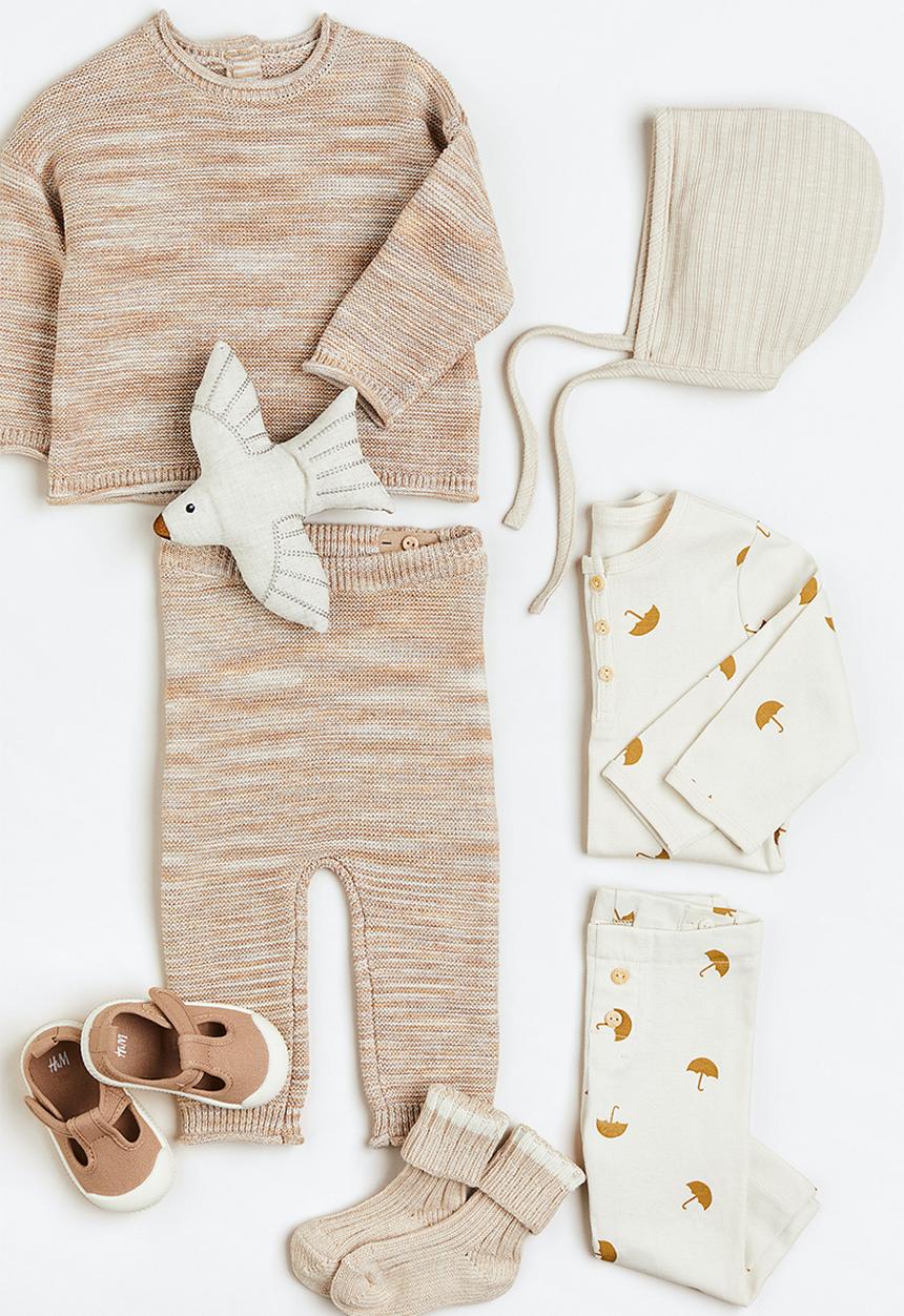 H&M - Cotton canvas sandals - light brown
