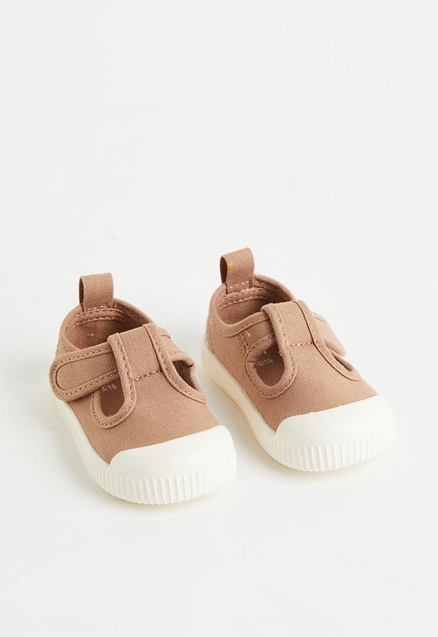 H&M - Cotton canvas sandals - light brown