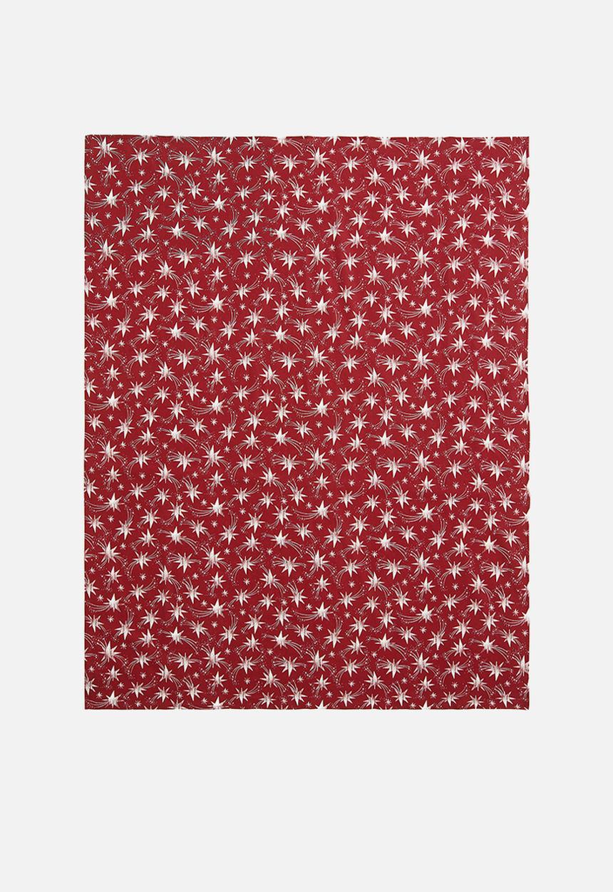H&M - Cotton tablecloth - red stars