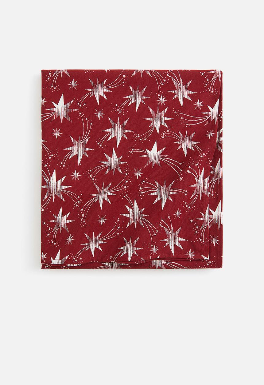 H&M - Cotton tablecloth - red stars