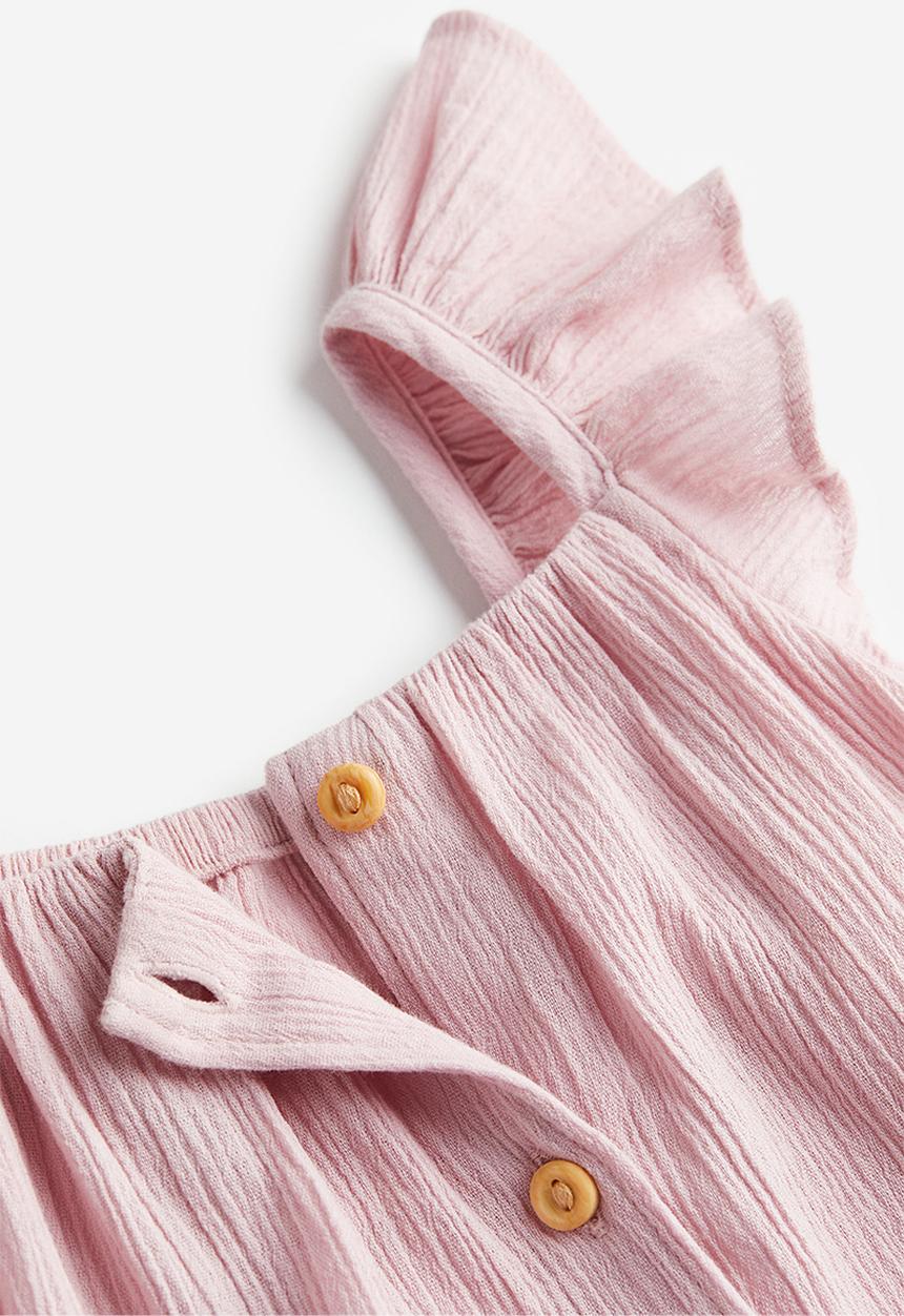H&M - Cotton romper suit - pink
