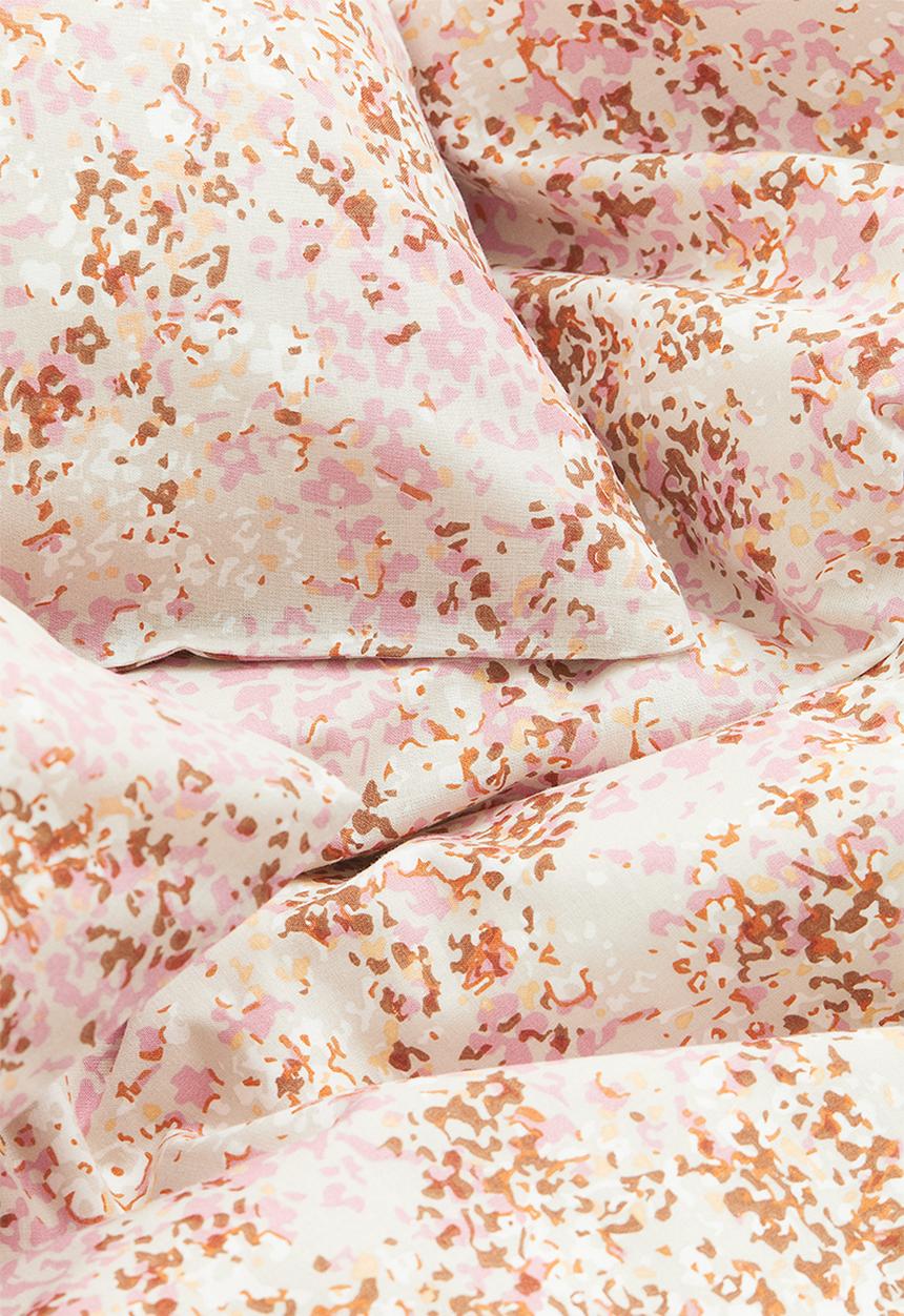 H&M - Patterned double/king duvet cover set - beige