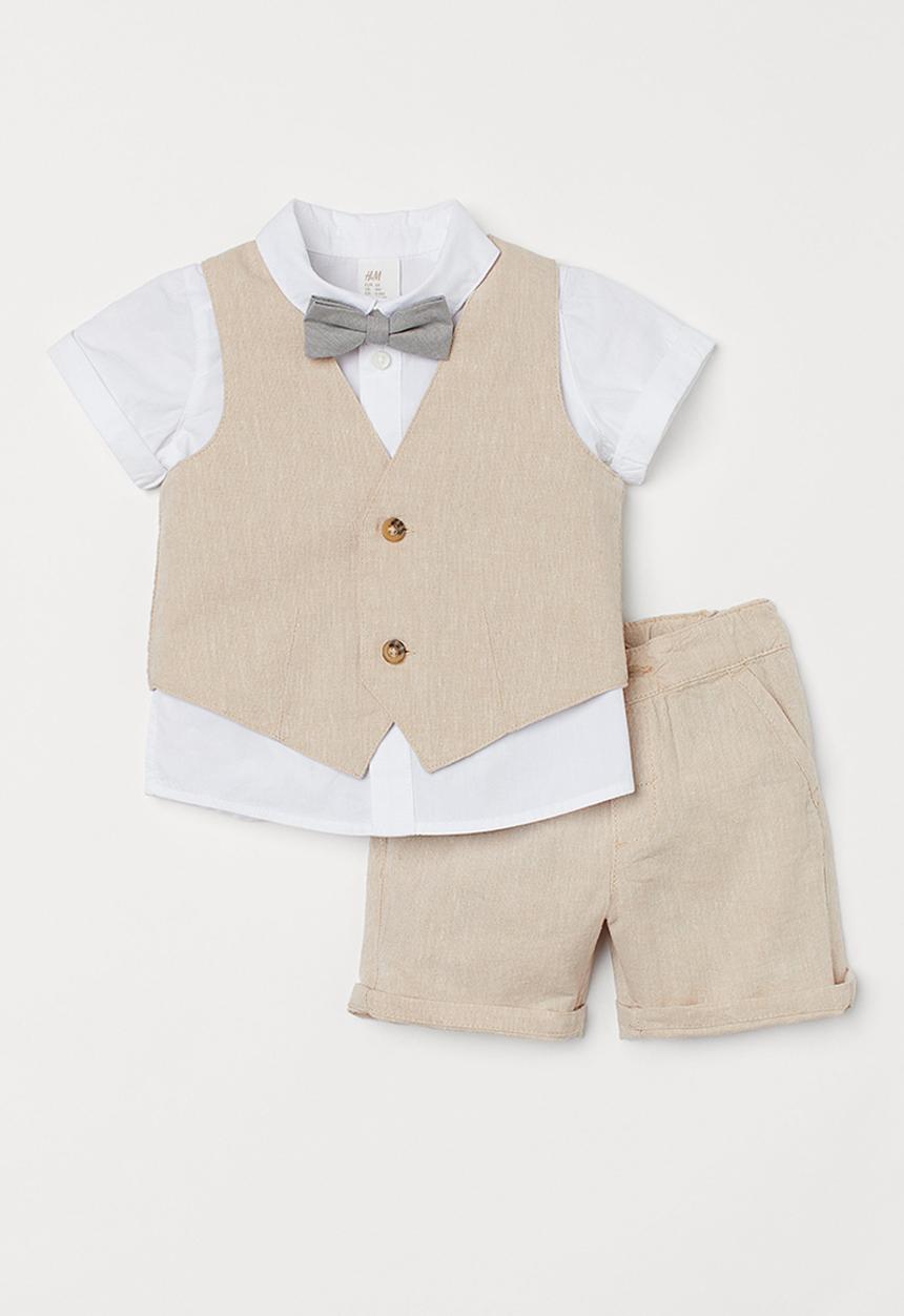 H&M - 4-Piece set - light beige 