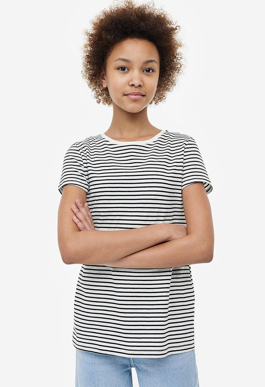 H&M - 3-Pack cotton T-shirts - grey dusky pink 