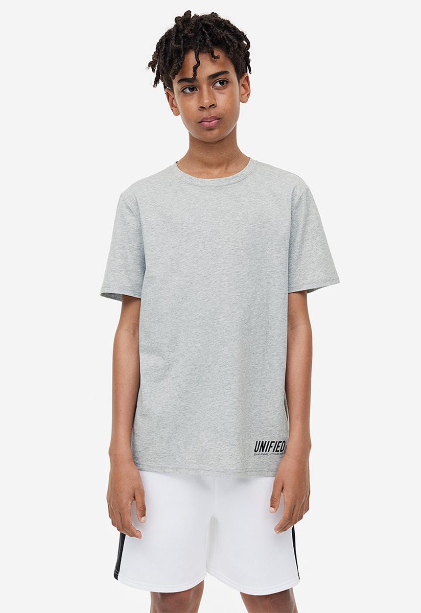 H&M - 3-Piece jersey set - white grey marl 