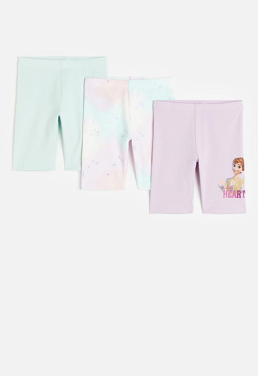 H&M - 3-Pack printed cycling shorts - lilac frozen 