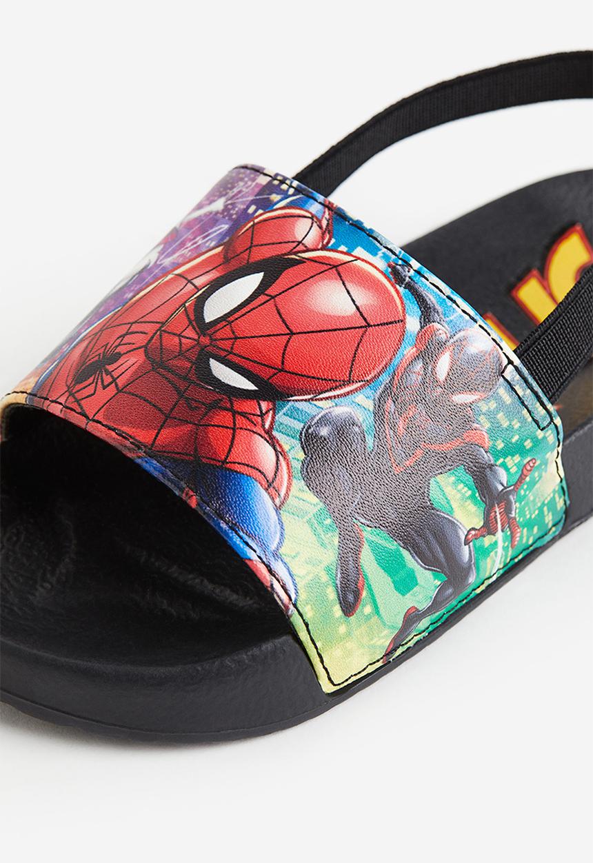 H&M - Printed pool shoes - black spider-man 