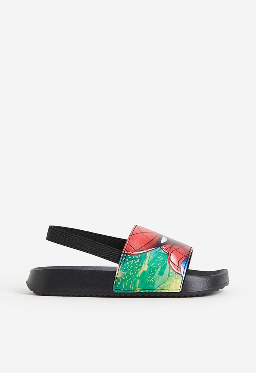 H&M - Printed pool shoes - black spider-man 