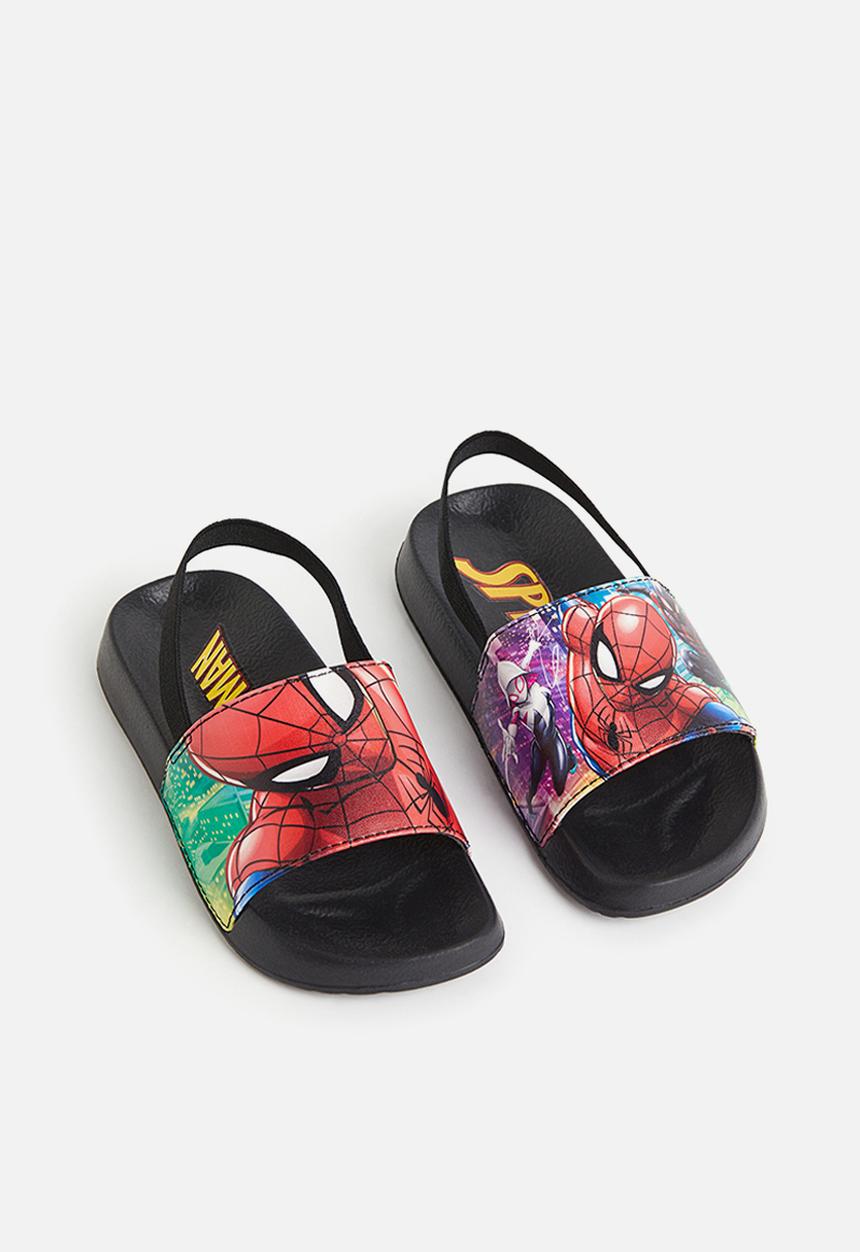 H&M - Printed pool shoes - black spider-man 