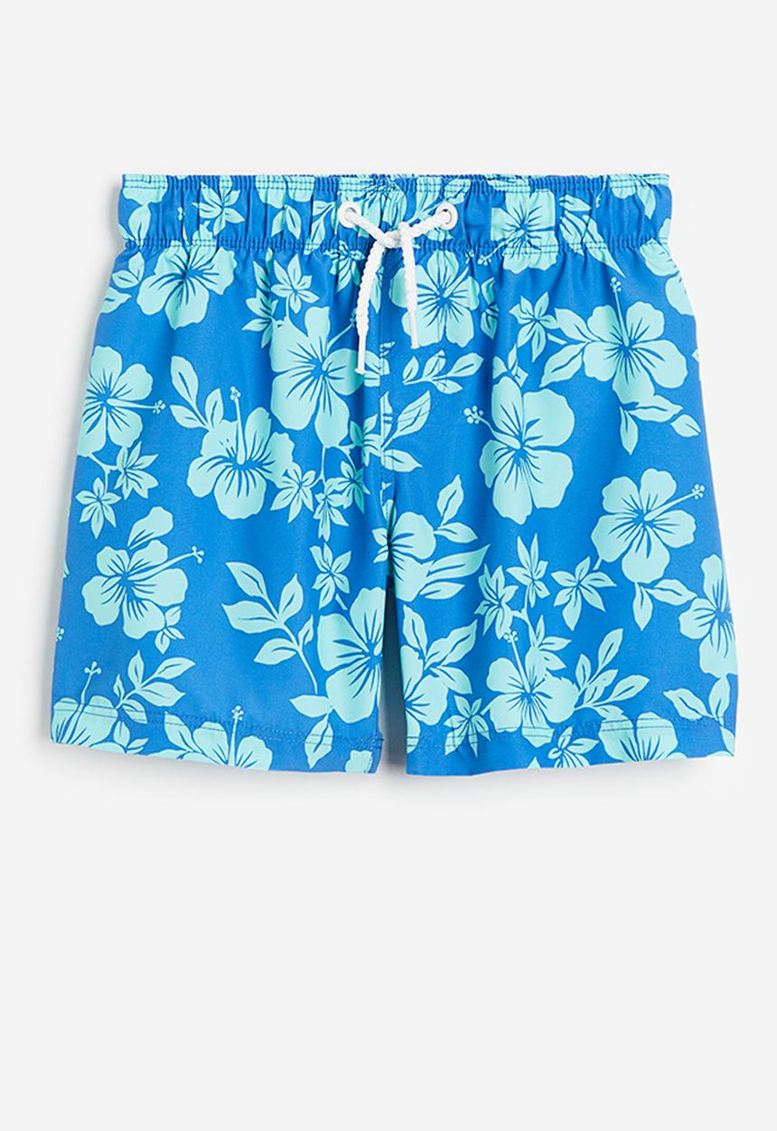 H&M - Patterned swim shorts - blue floral