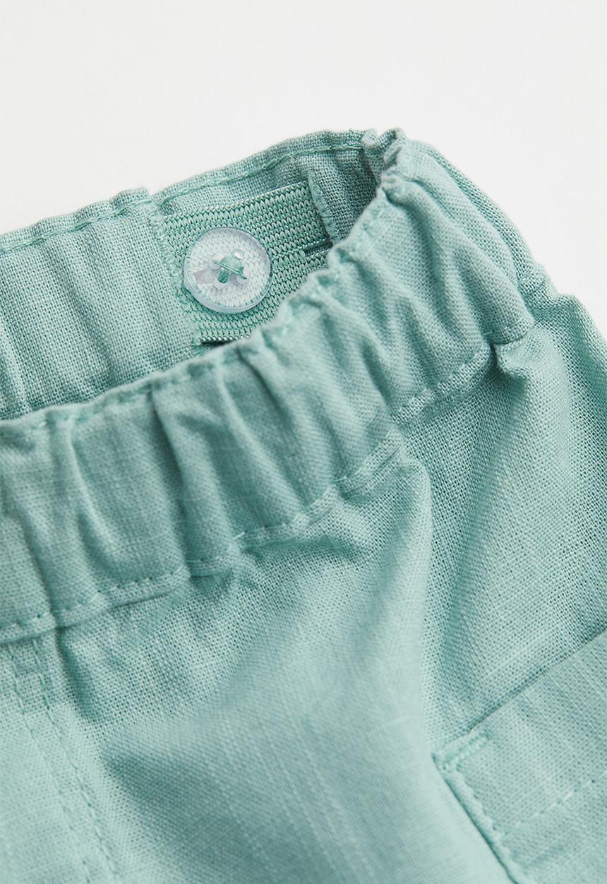 H&M - Patch-pocket shorts - turquoise