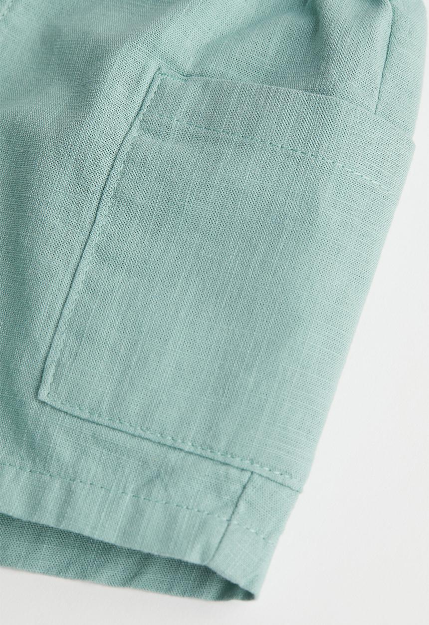 H&M - Patch-pocket shorts - turquoise
