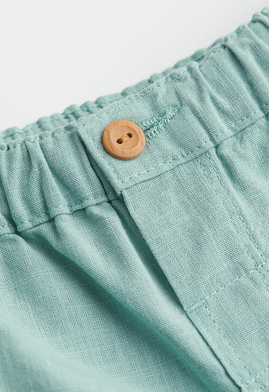H&M - Patch-pocket shorts - turquoise