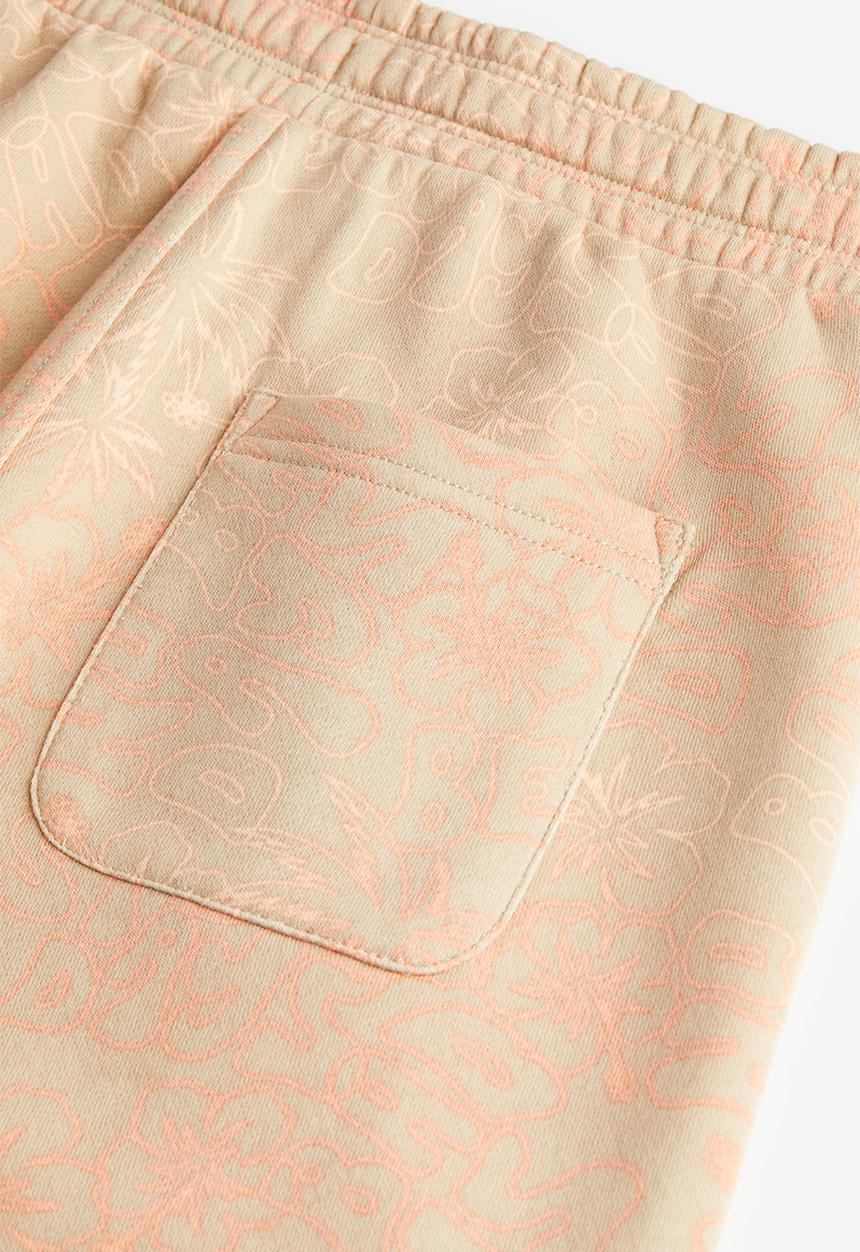 H&M - Patterned sweatshorts - beige patterned 