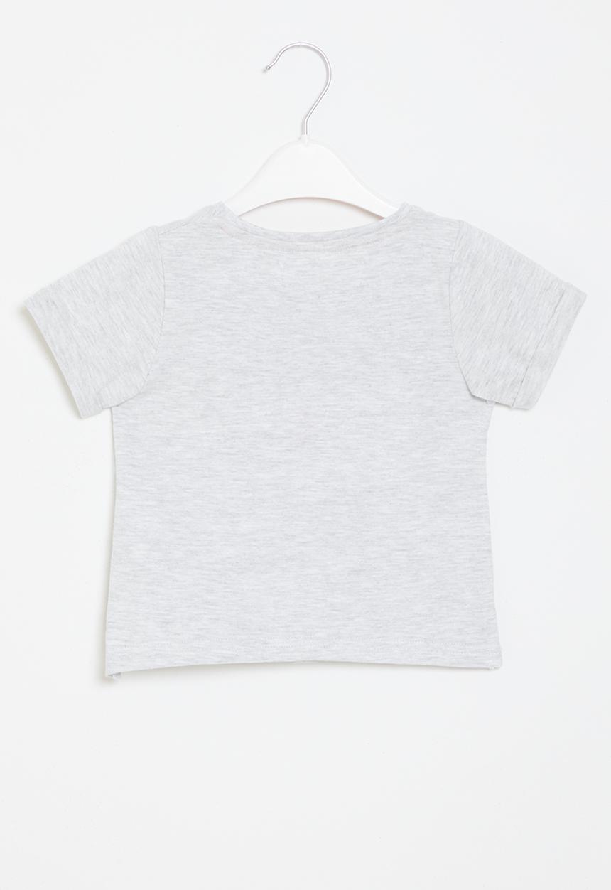MINOTI - Printed t-shirt - grey marl