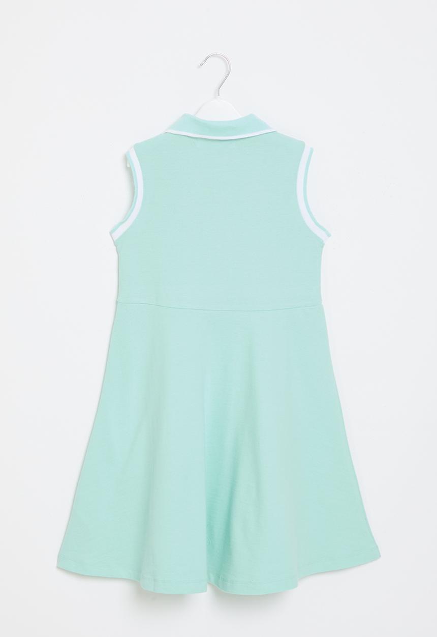 MINOTI - pique vest dress - light blue 1