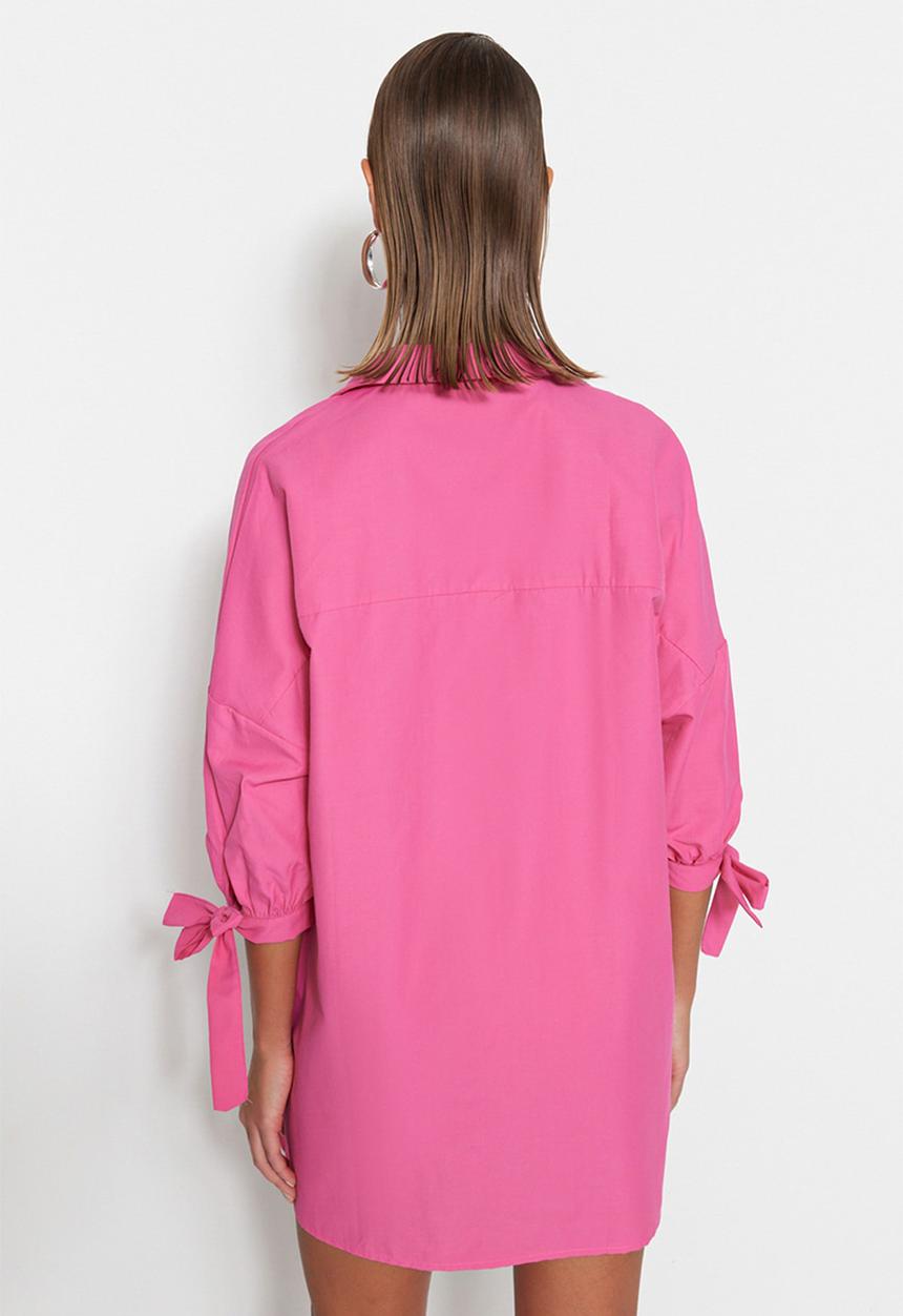 Trendyol - 3/4 Regular shirt - pink