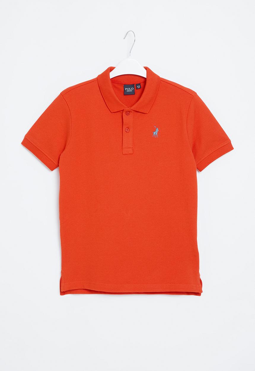 POLO - Boys classic short sleeve golfer - red
