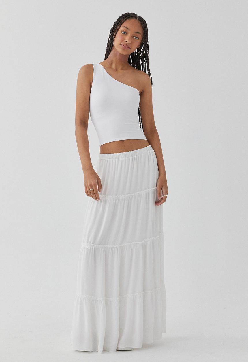 Supré  - Sadie tiered maxi skirt - summer white