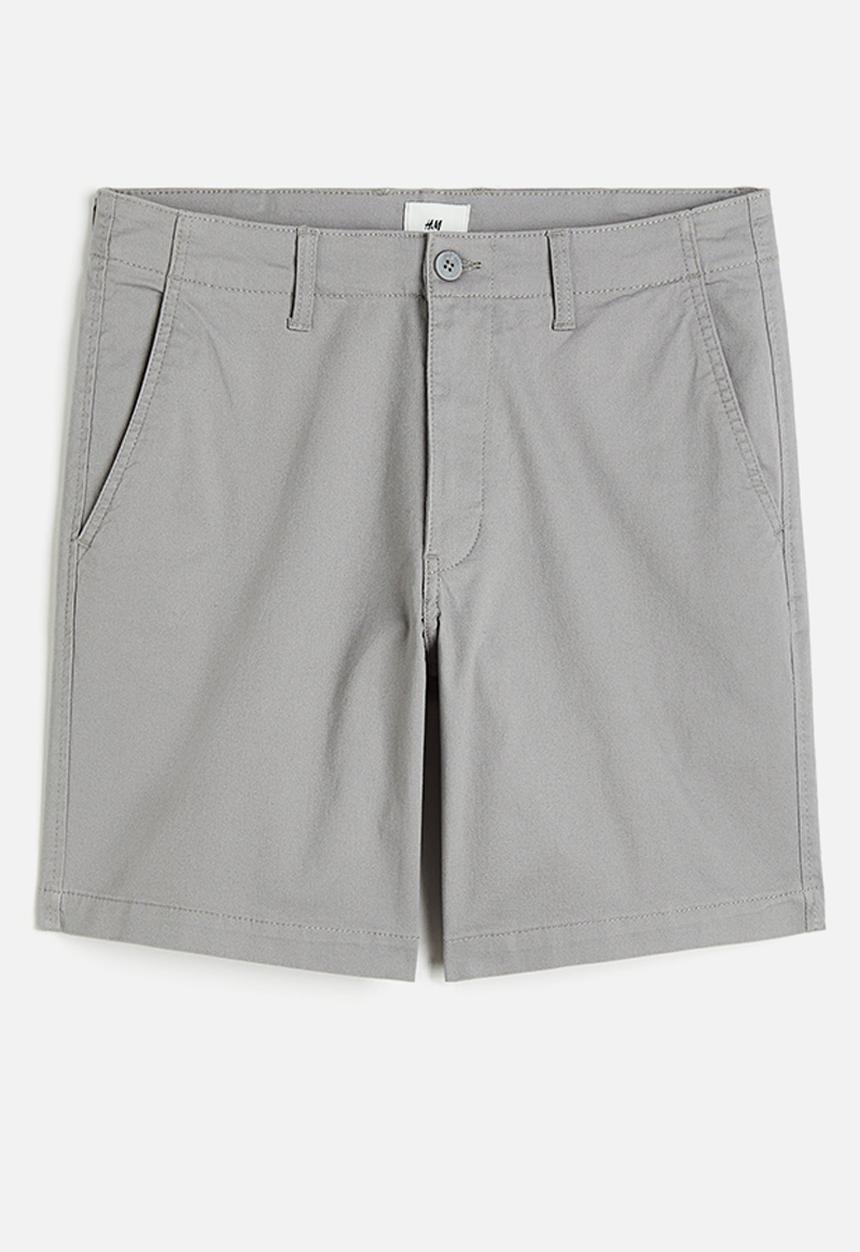 H&M - Regular fit chino shorts - grey