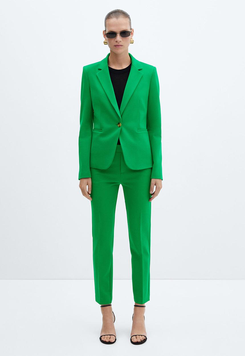 MANGO - Trousers paloma - green