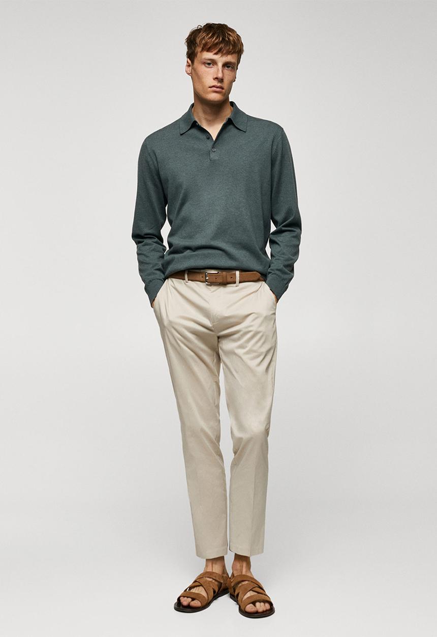 MANGO - Polo shirt tens - medium green 