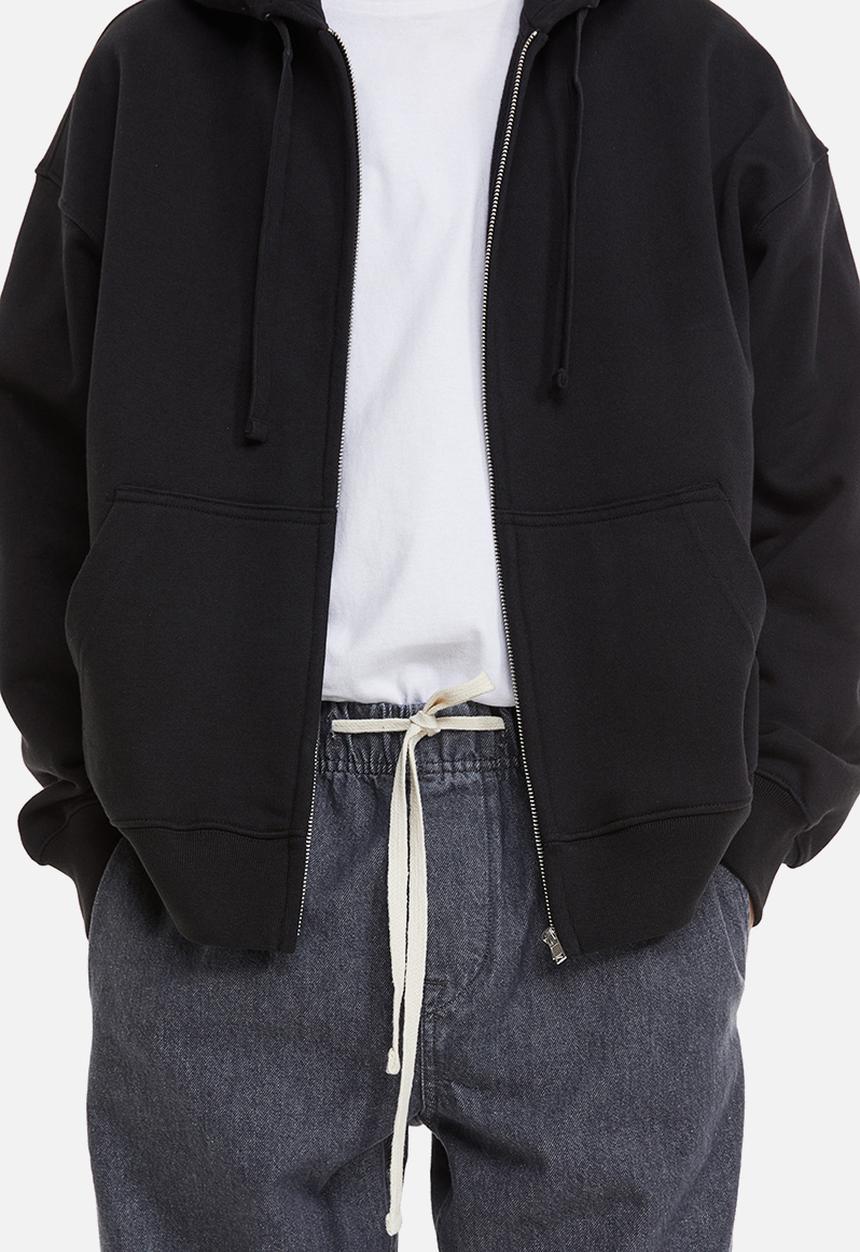 H&M - Relaxed denim joggers - grey denim