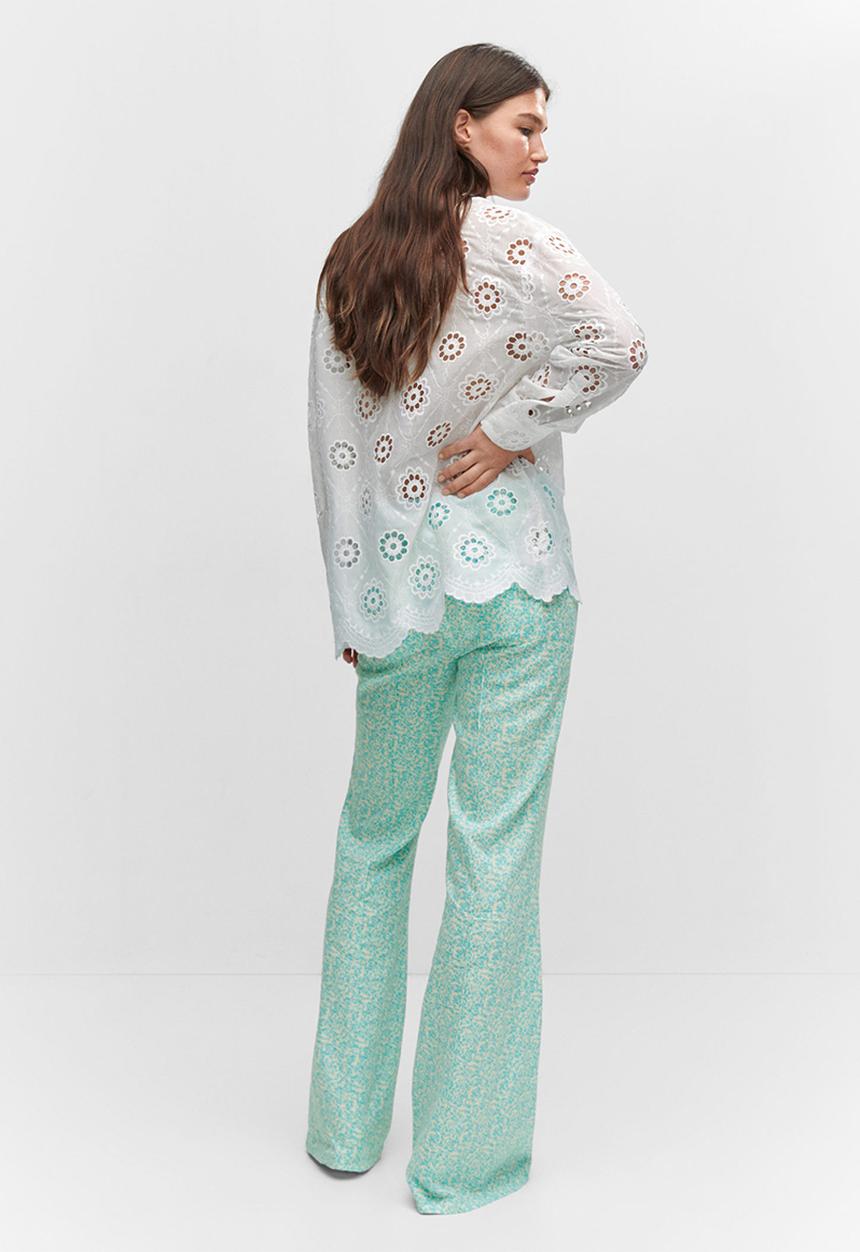 MANGO - Shirt capri - white