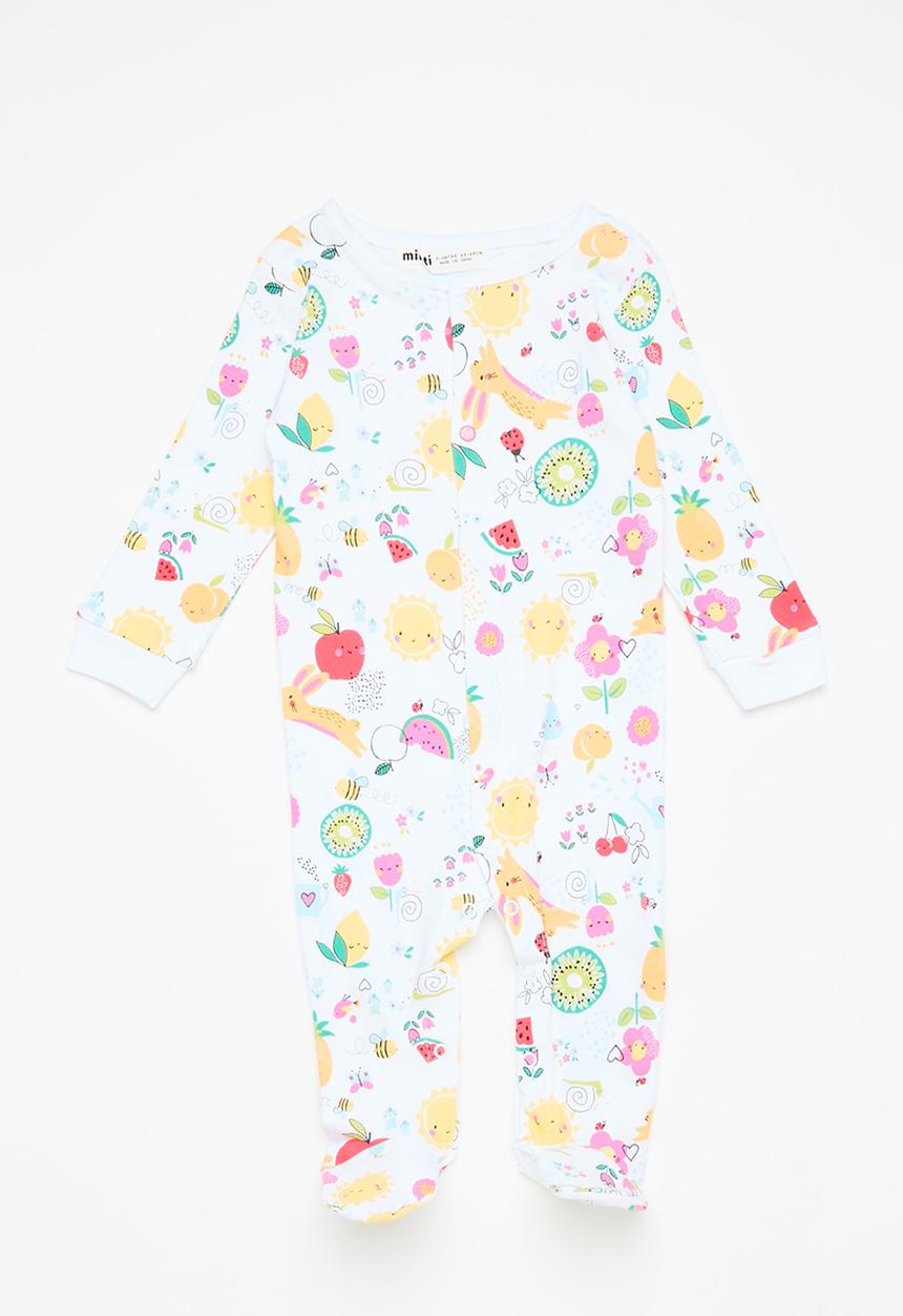 MINOTI - 2 Pack sleepsuit - pink & white 