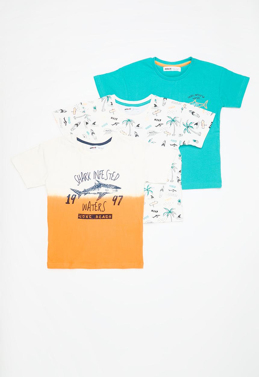 MINOTI - 3 Pack boys T-shirt - multi