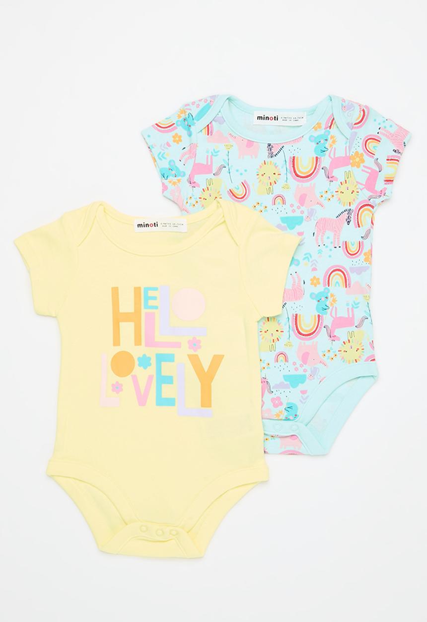 MINOTI - 2 Pack bodysuit - turquoise 