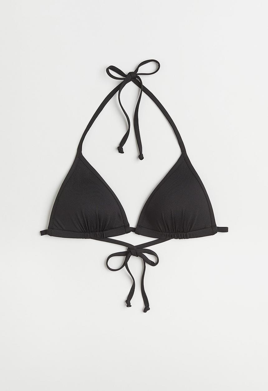 H&M - Push-up triangle bikini top - black