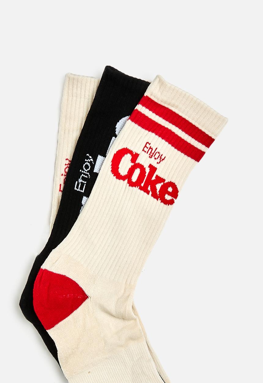 Foot-ies - Core sneaker socks 3 pack gift can - cream/black