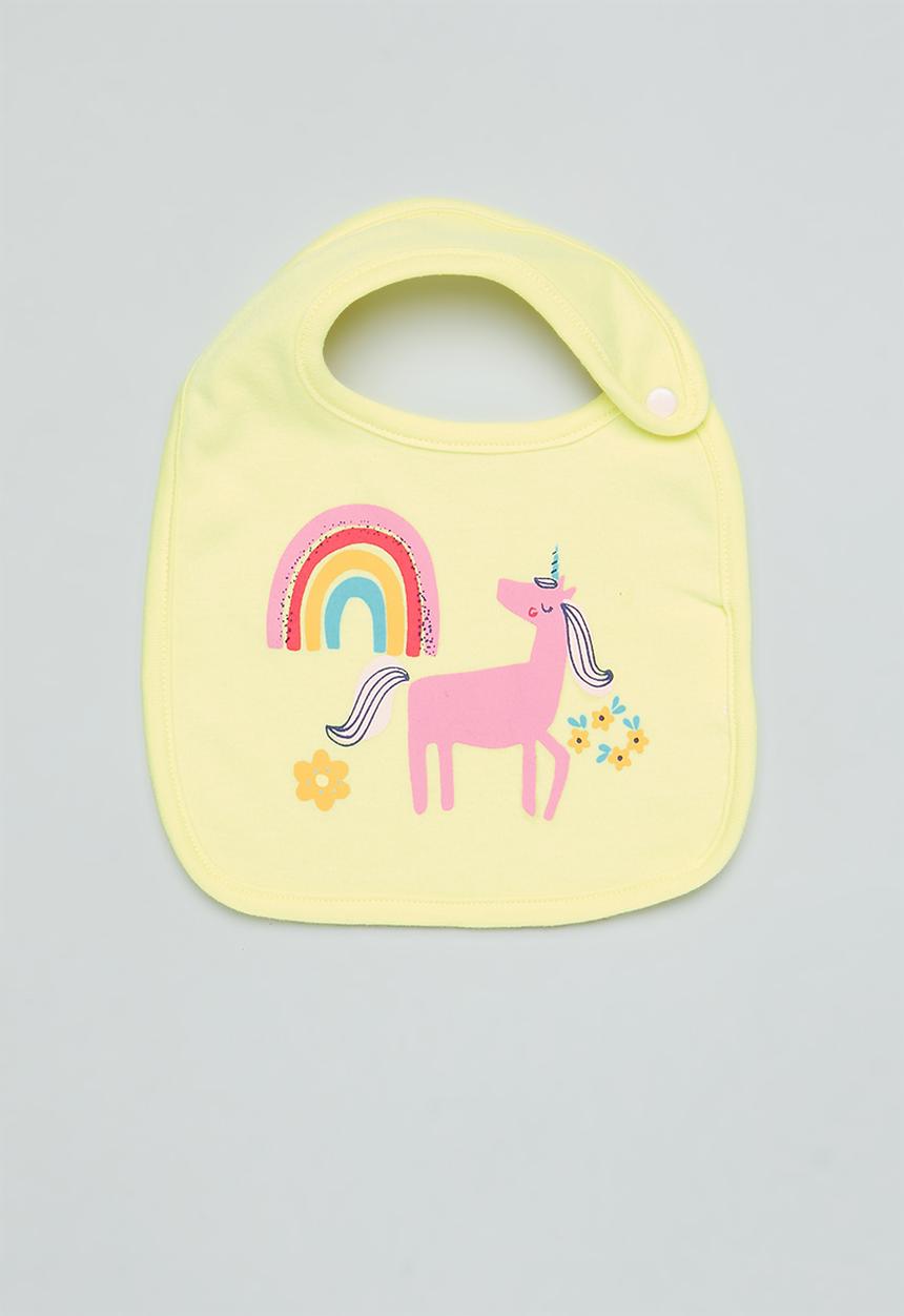 MINOTI - 2 Pack bib - turquoise & yellow