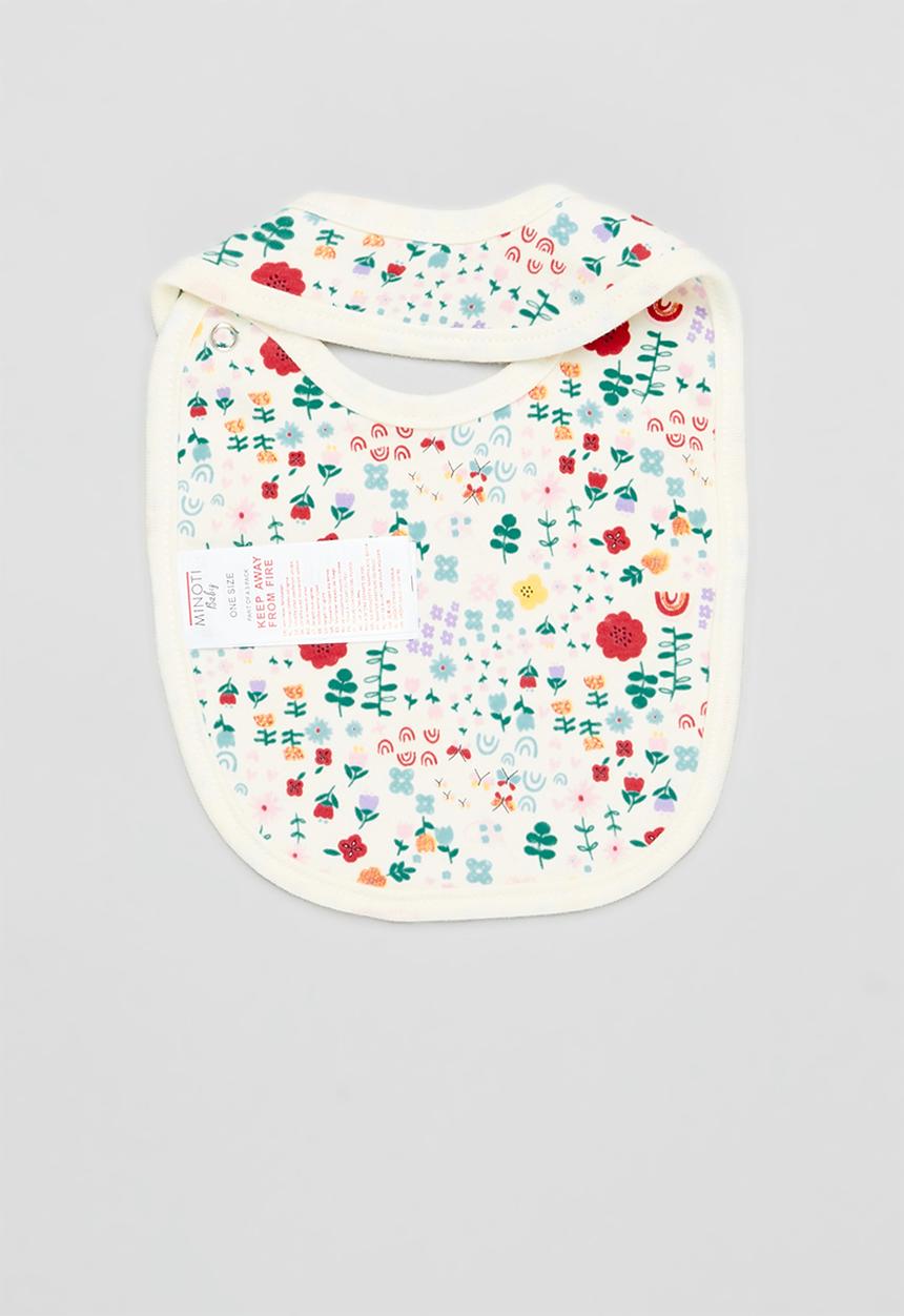 MINOTI - 3 Pack bibs - pink & cream